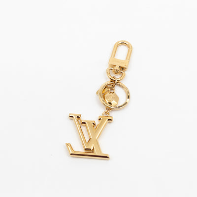 Facettes Bag Charm & Key Holder Gold