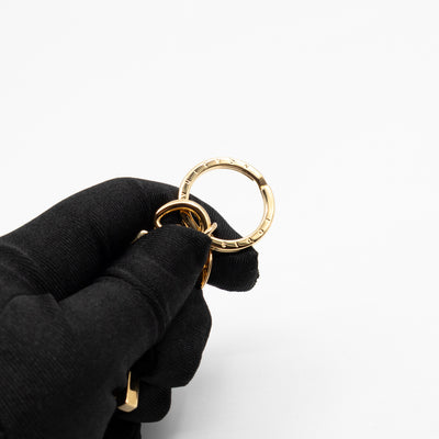Facettes Bag Charm & Key Holder Gold