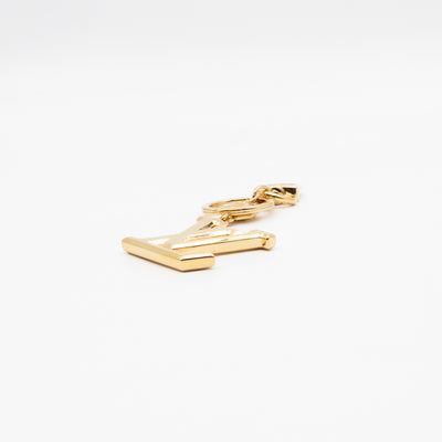 Facettes Bag Charm & Key Holder Gold