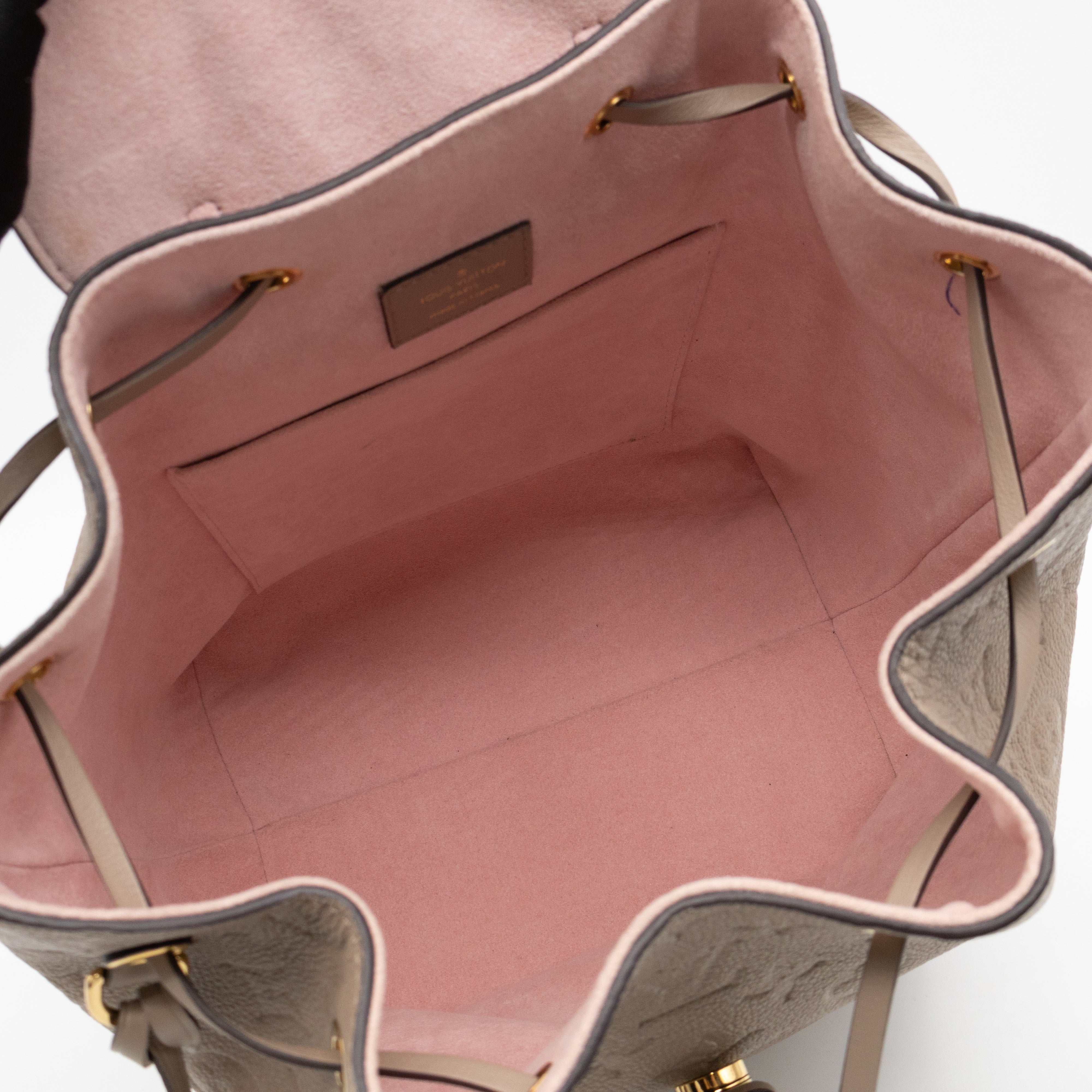 Montsouris PM Backpack Tourterelle Monogram Empreinte