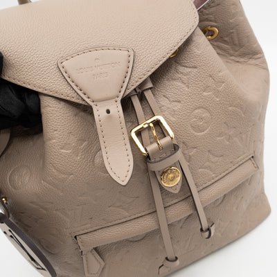 Montsouris PM Backpack Tourterelle Monogram Empreinte