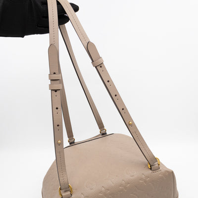 Montsouris PM Backpack Tourterelle Monogram Empreinte