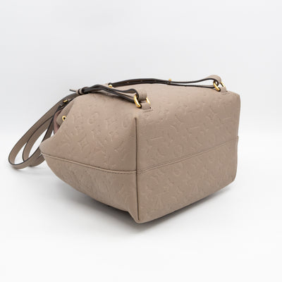 Montsouris PM Backpack Tourterelle Monogram Empreinte