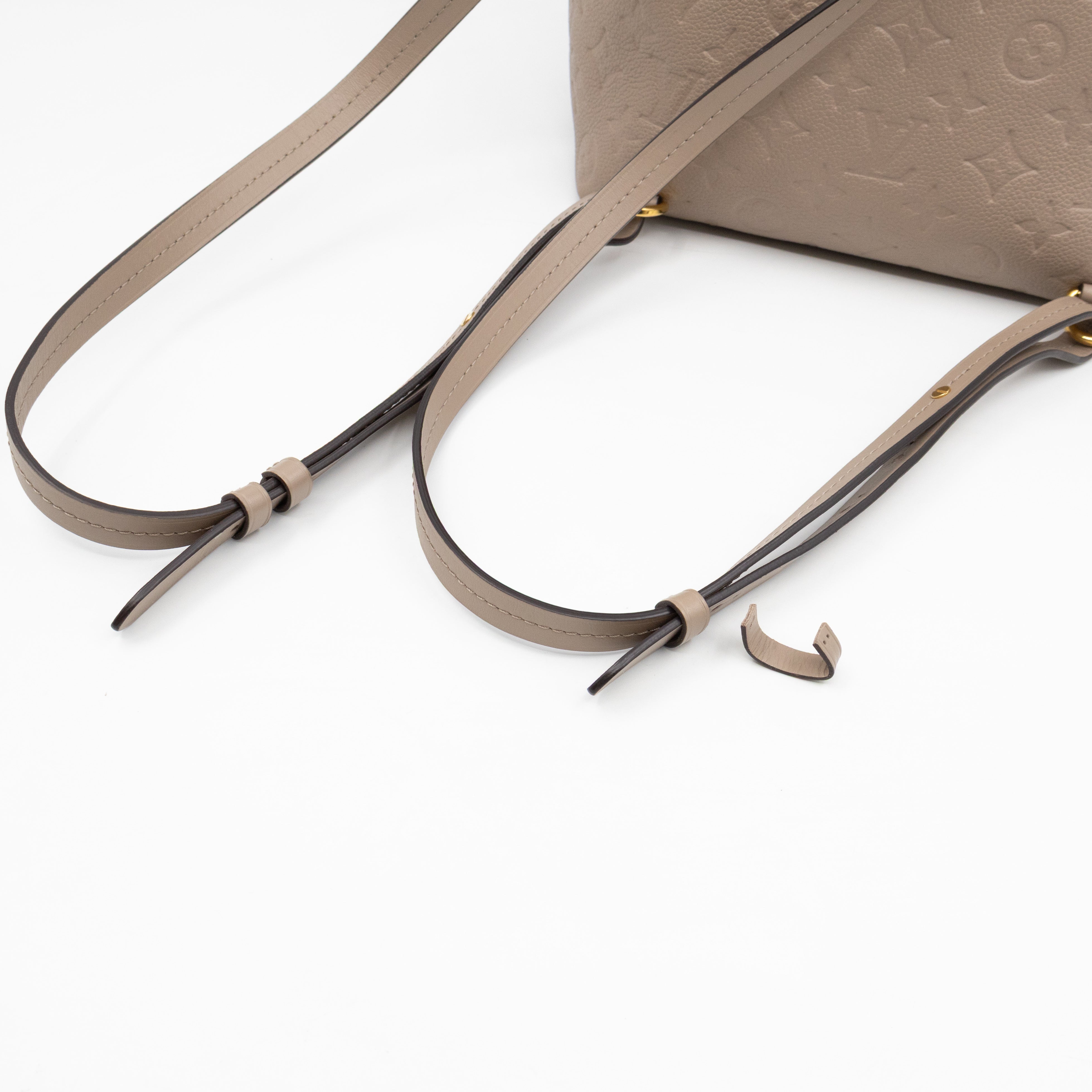 Montsouris PM Backpack Tourterelle Monogram Empreinte