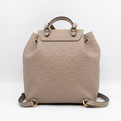 Montsouris PM Backpack Tourterelle Monogram Empreinte