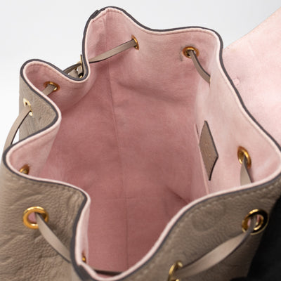 Montsouris PM Backpack Tourterelle Monogram Empreinte