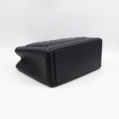 GST Grand Shopping Tote Black Caviar Gold