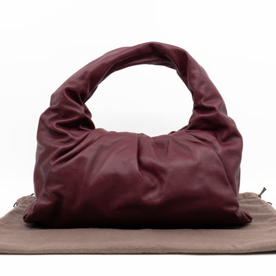 The Shoulder Pouch Smooth Burgundy Leather