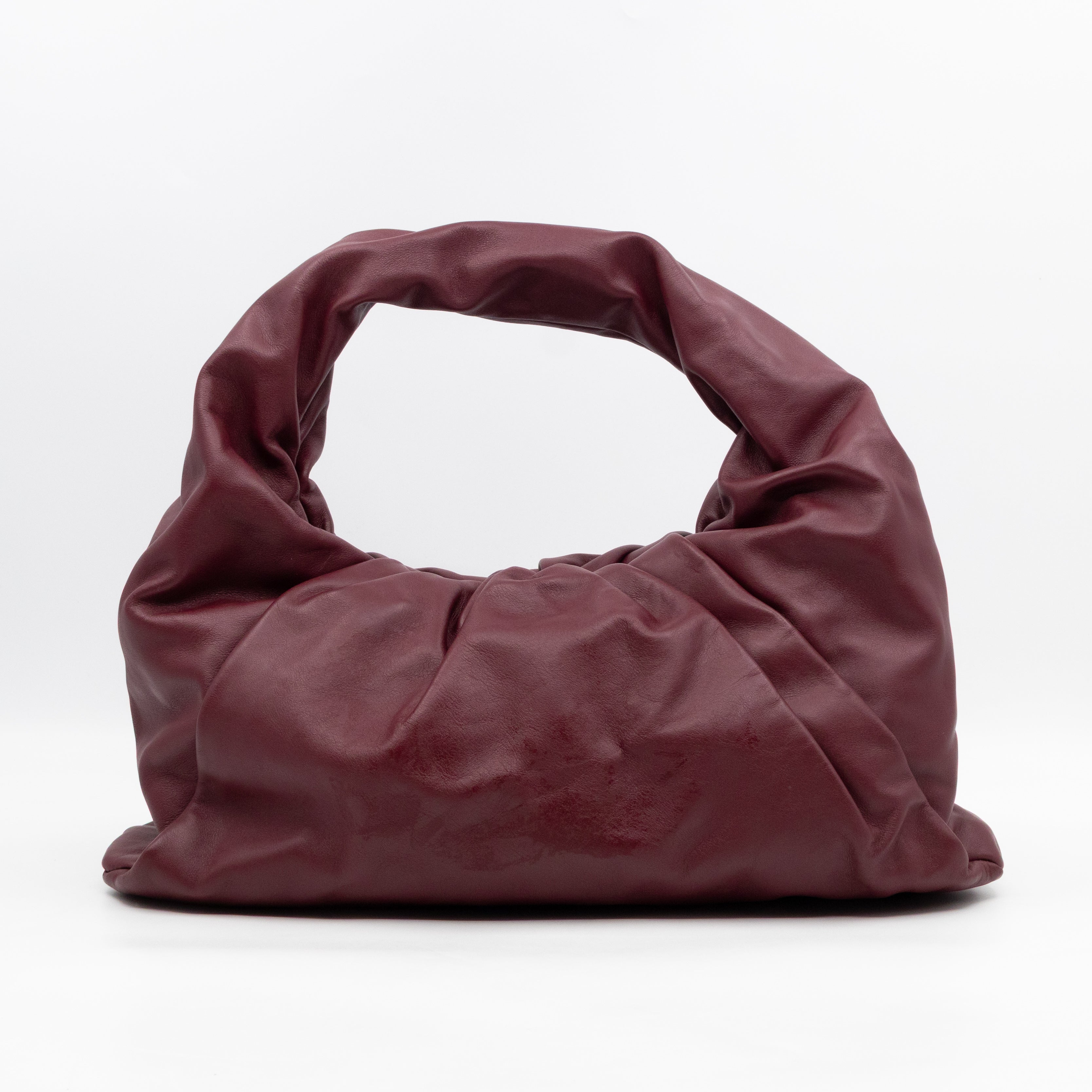 The Shoulder Pouch Smooth Burgundy Leather