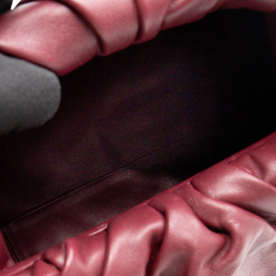 The Shoulder Pouch Smooth Burgundy Leather