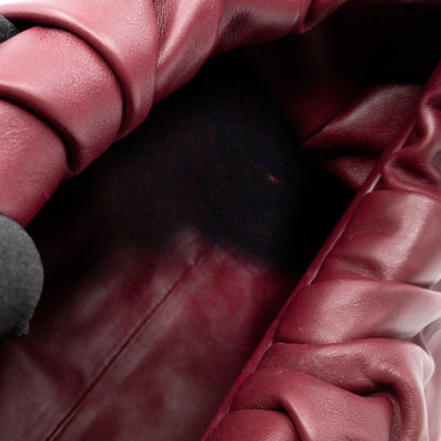 The Shoulder Pouch Smooth Burgundy Leather