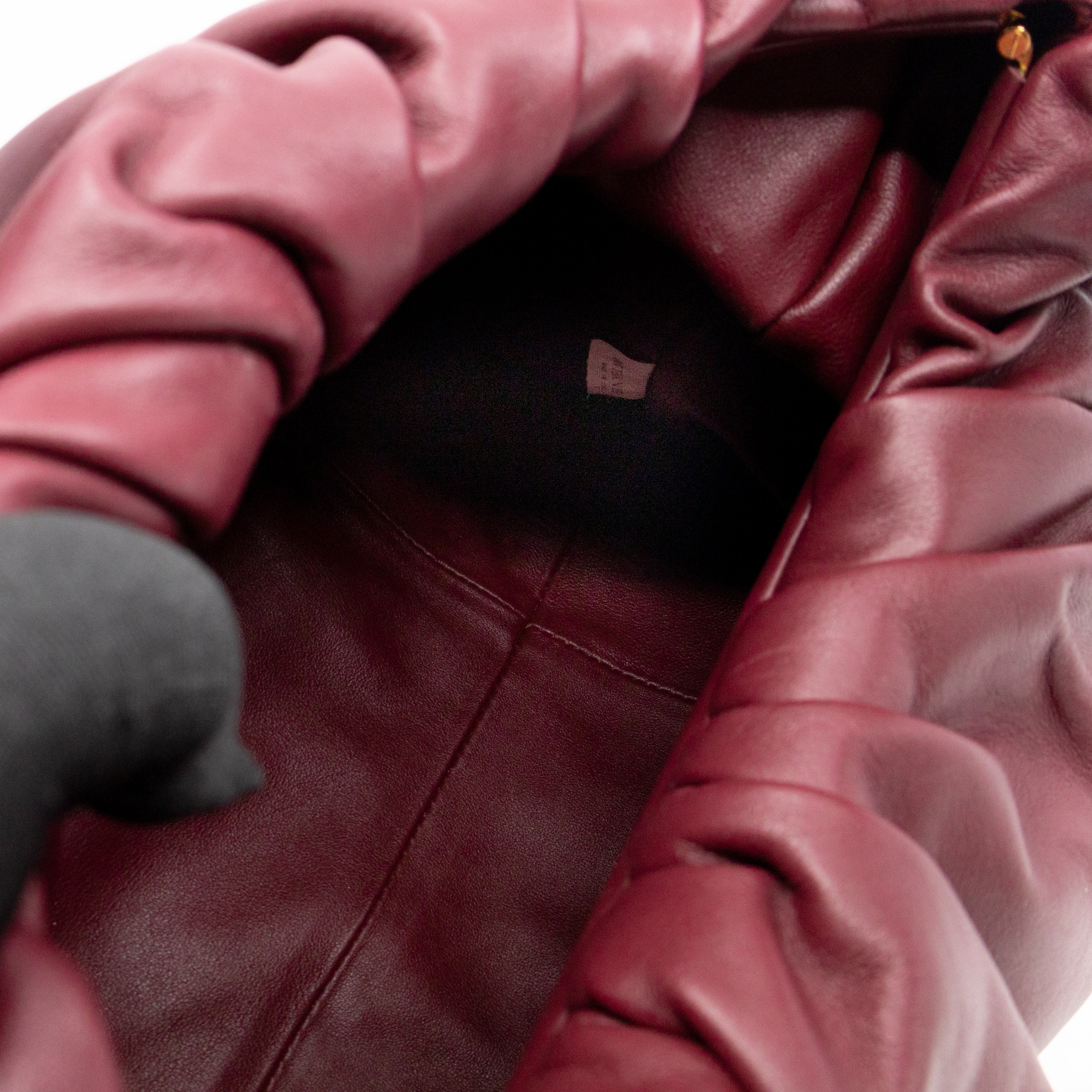 The Shoulder Pouch Smooth Burgundy Leather