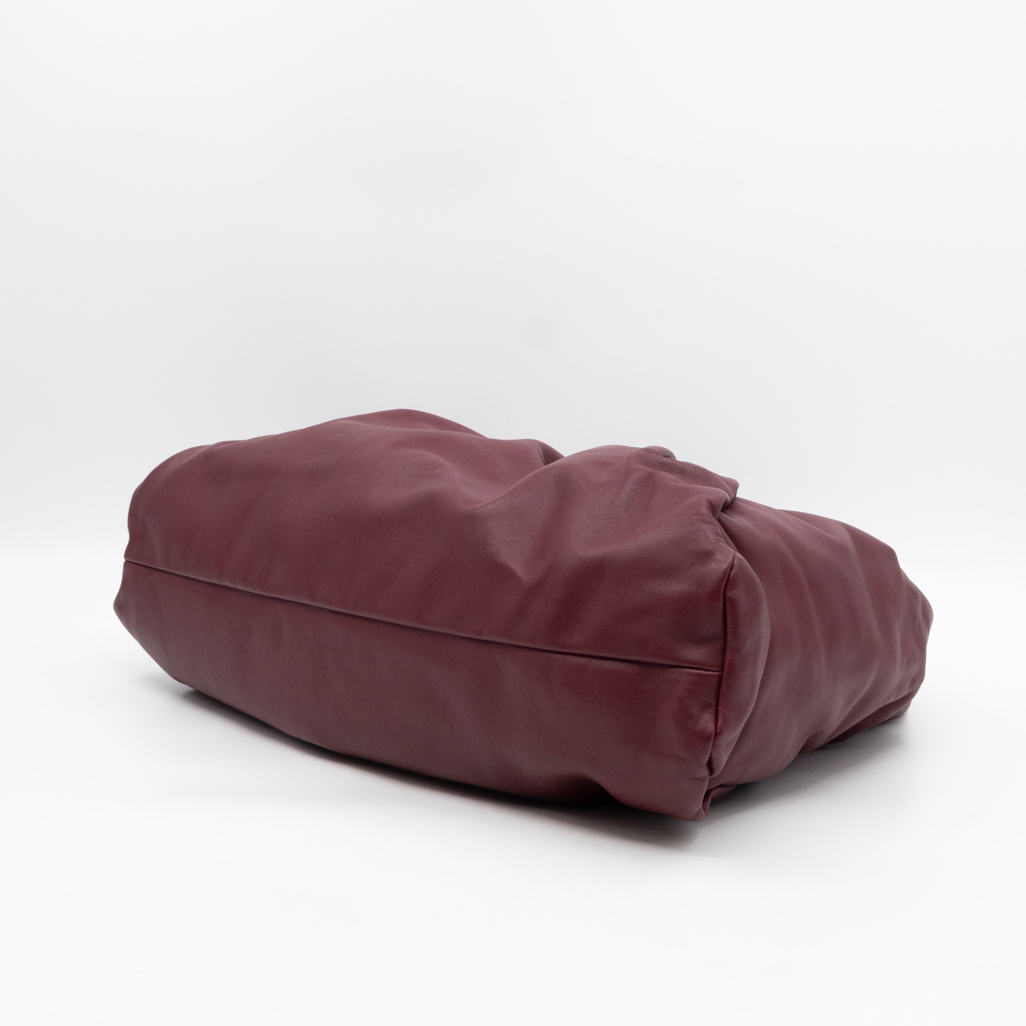 The Shoulder Pouch Smooth Burgundy Leather
