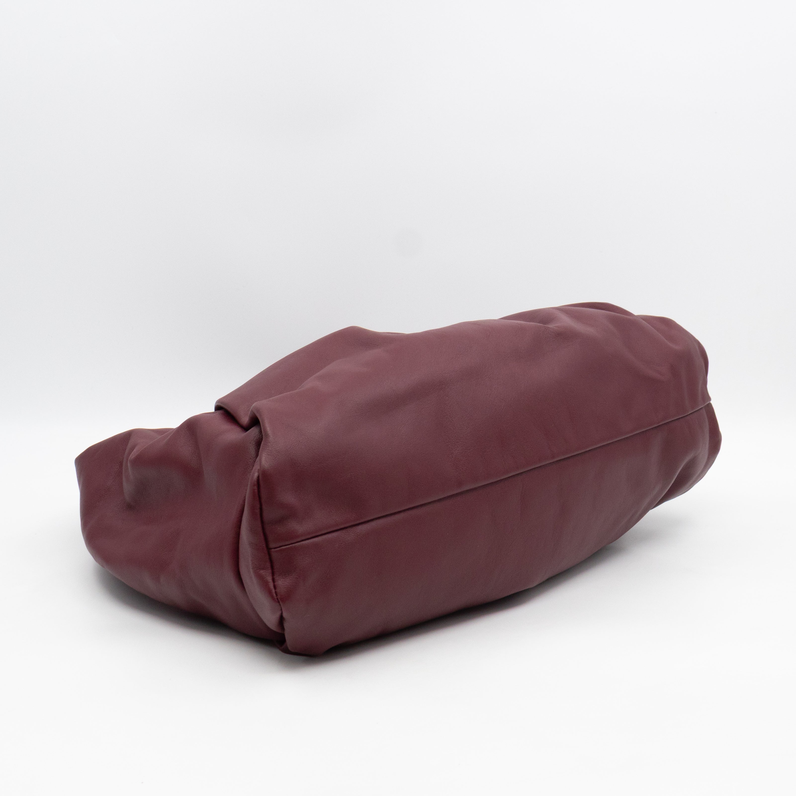 The Shoulder Pouch Smooth Burgundy Leather