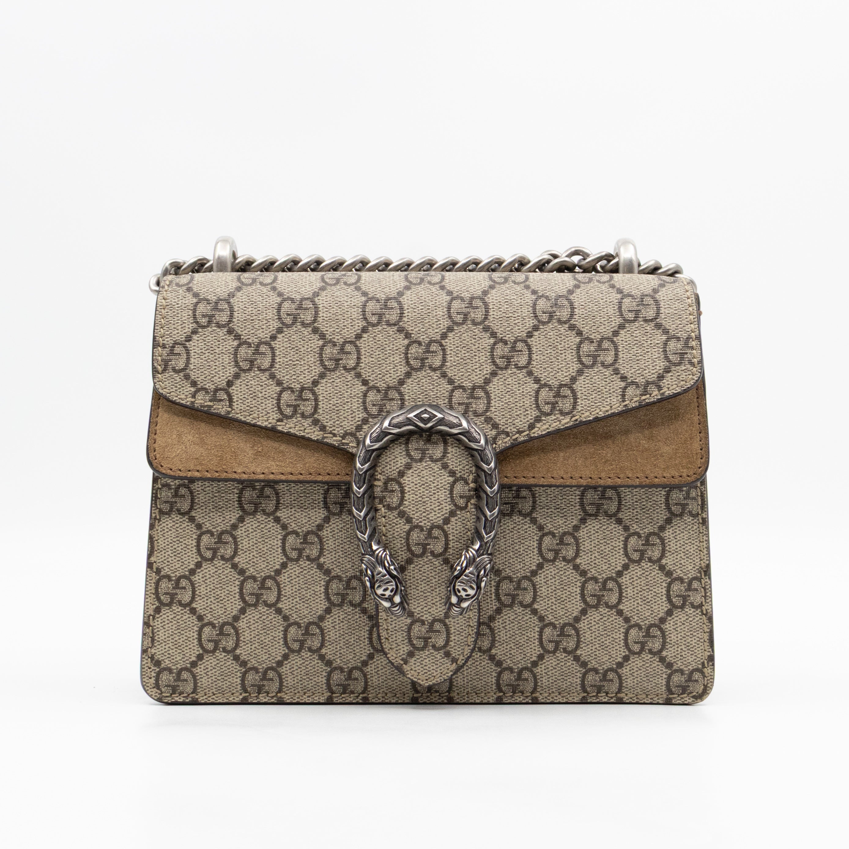 Dionysus Mini GG Supreme Brown Suede