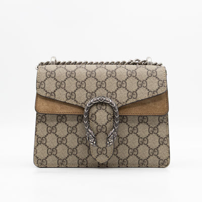 Dionysus Mini GG Supreme Brown Suede