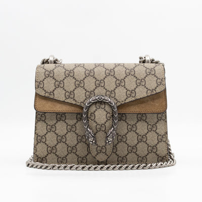 Dionysus Mini GG Supreme Brown Suede