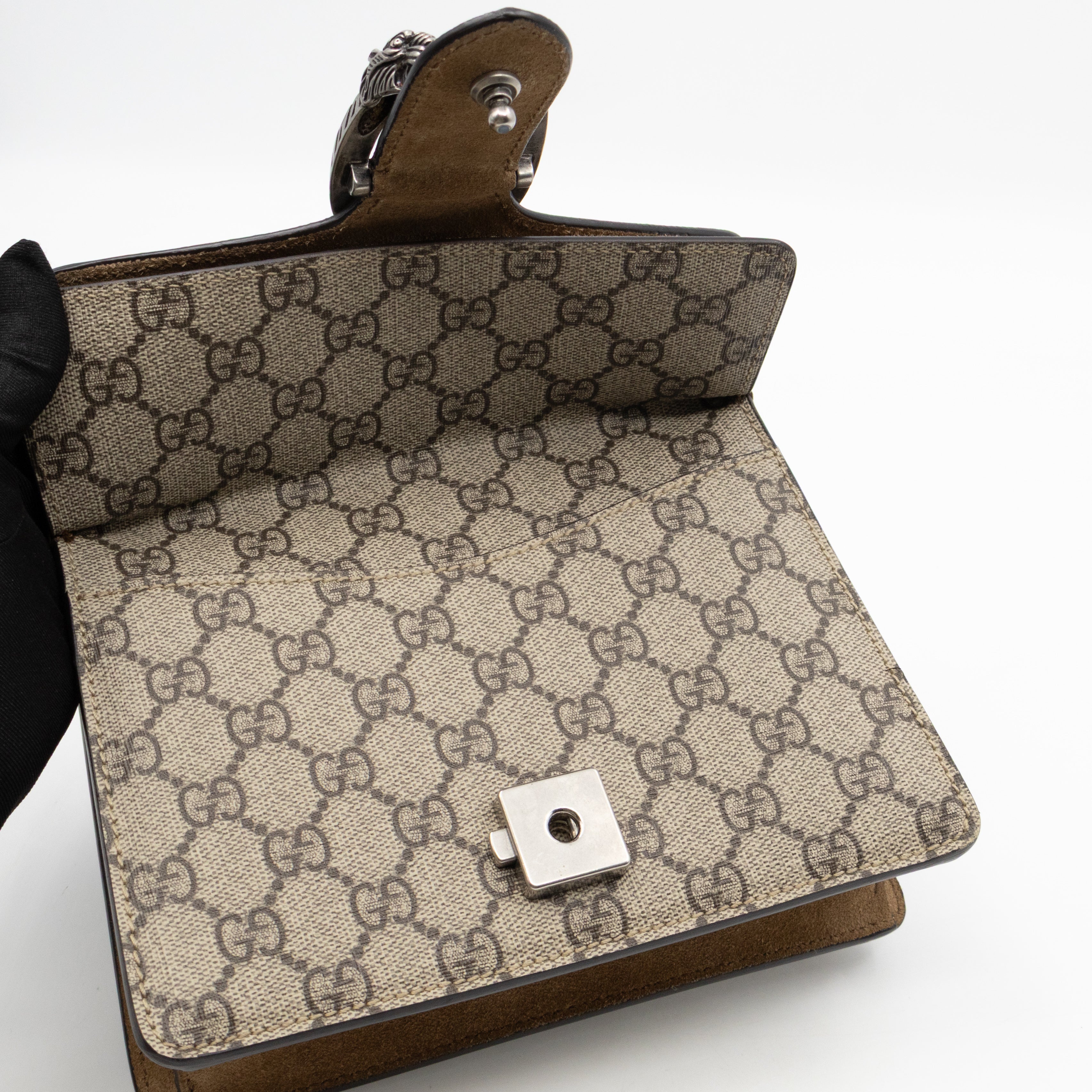 Dionysus Mini GG Supreme Brown Suede