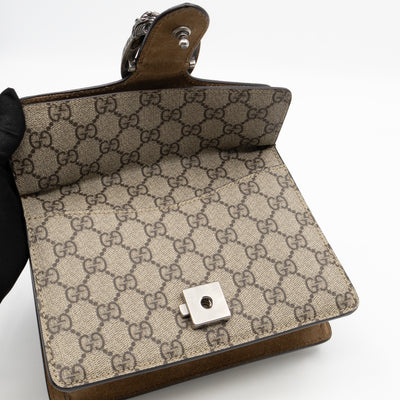 Dionysus Mini GG Supreme Brown Suede