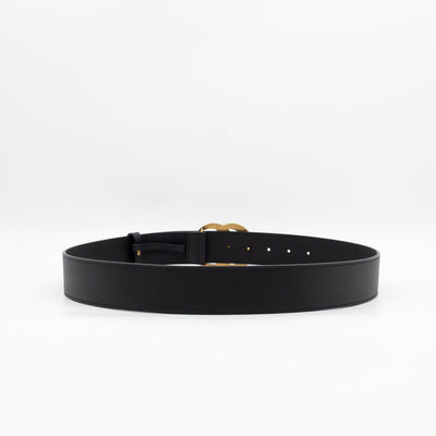 GG Marmont Pearls Belt Black Leather 90/36