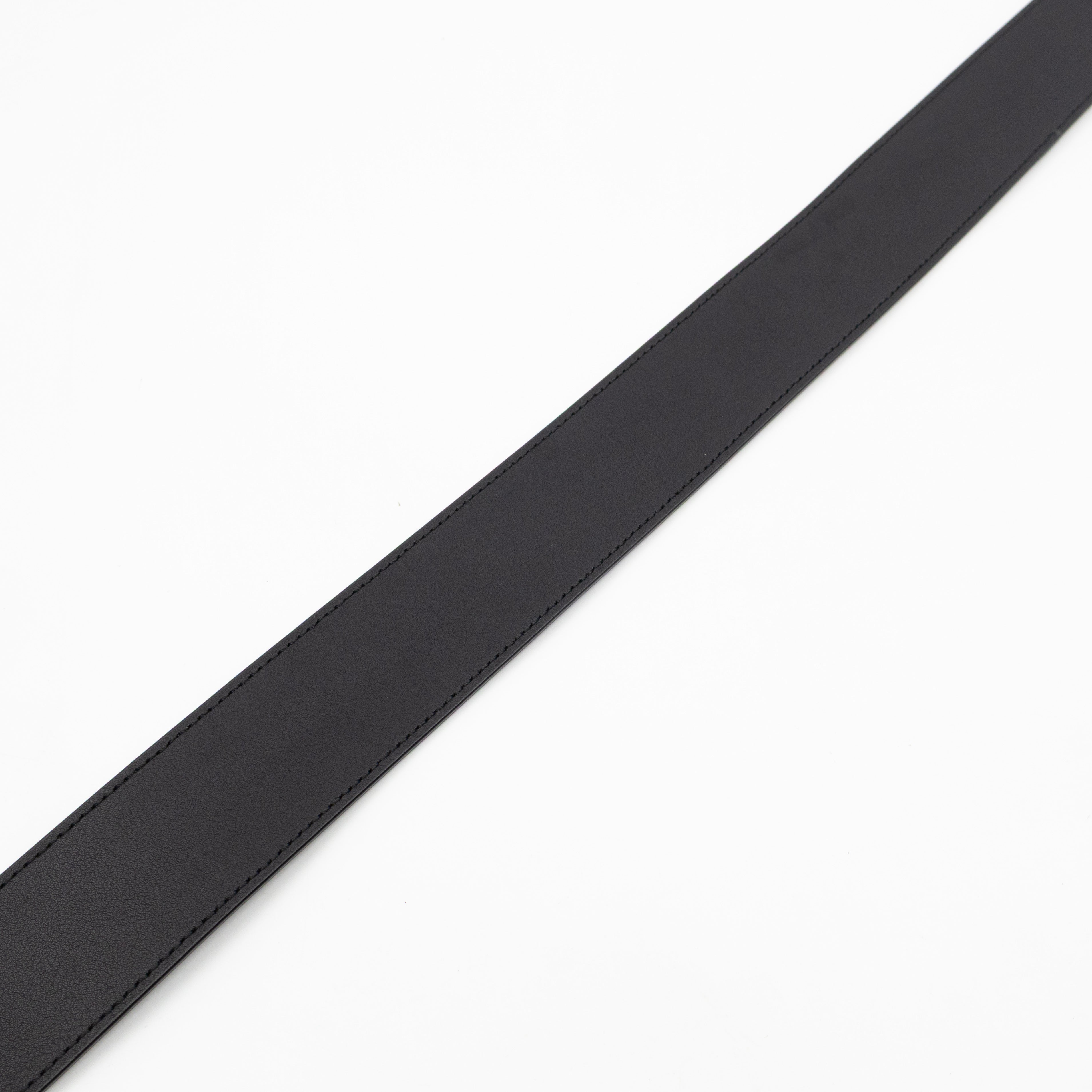 GG Marmont Pearls Belt Black Leather 90/36