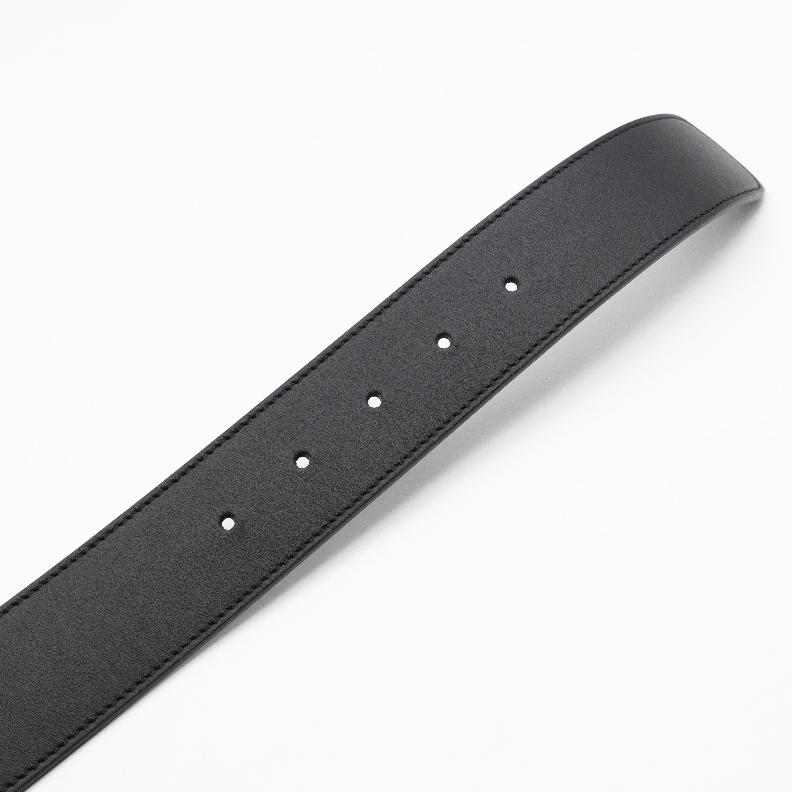 GG Marmont Pearls Belt Black Leather 90/36
