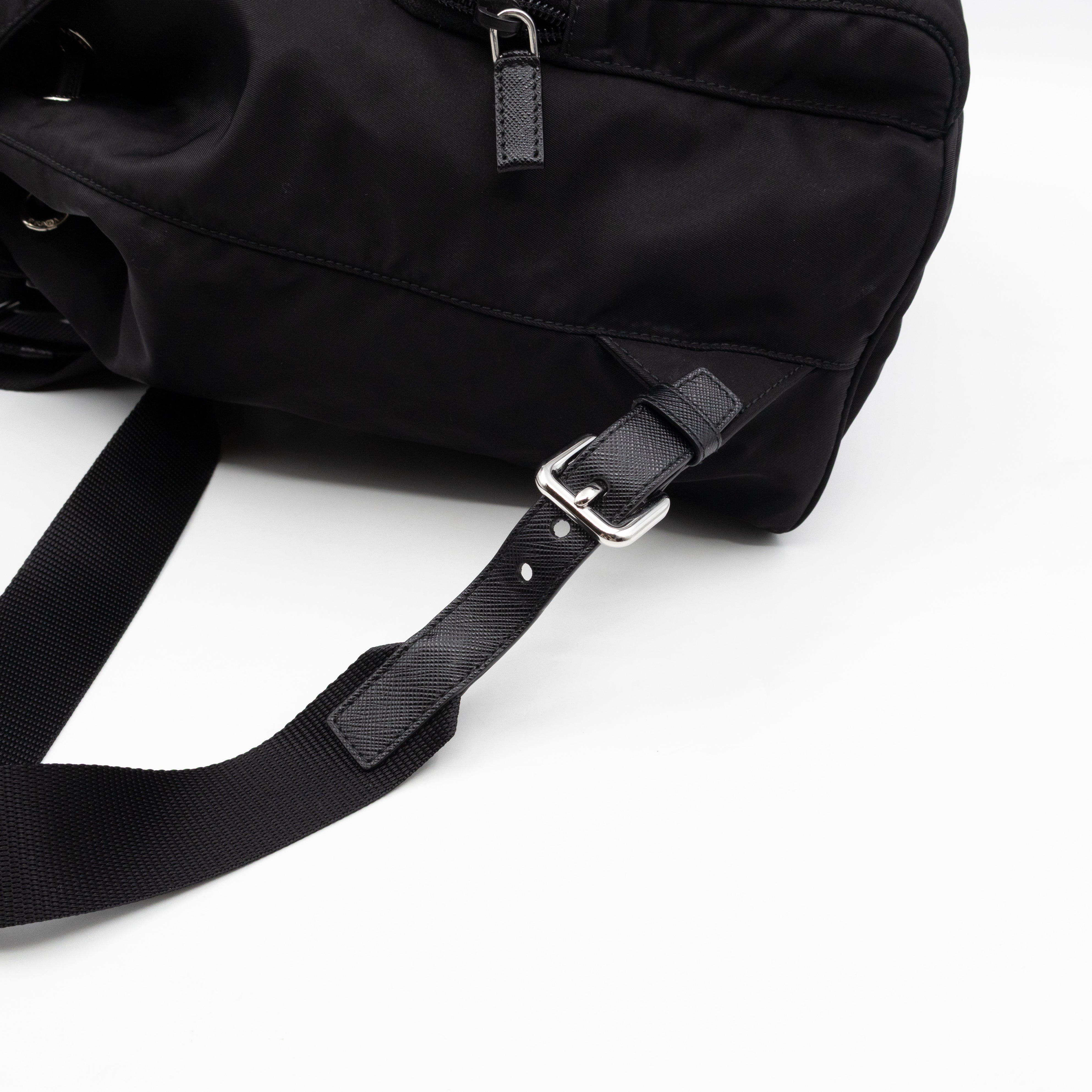 Tessuto Nylon Black Backpack