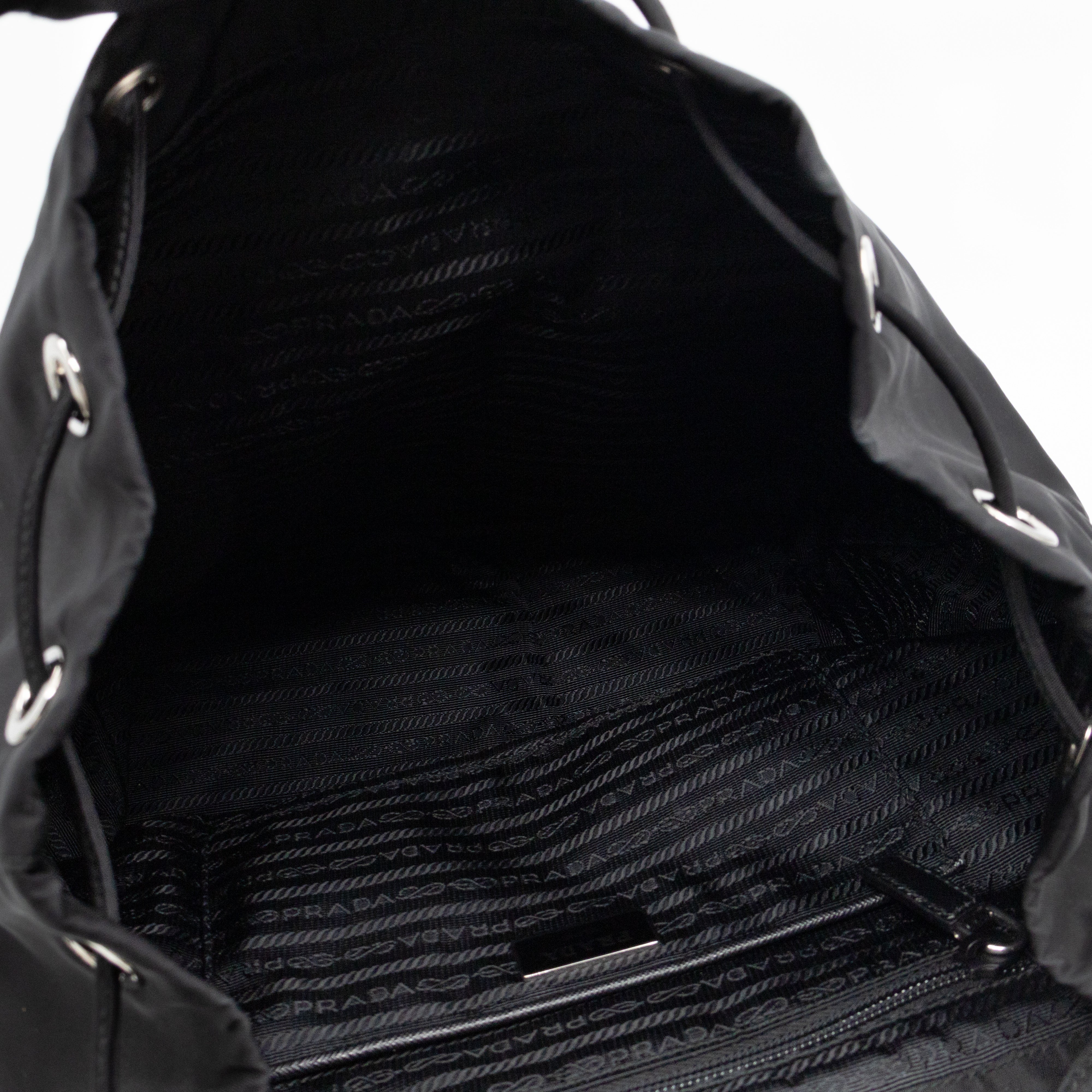 Tessuto Nylon Black Backpack