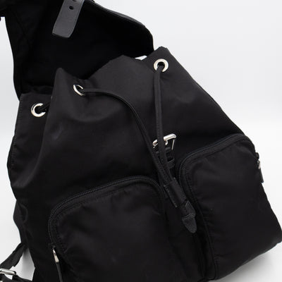 Tessuto Nylon Black Backpack