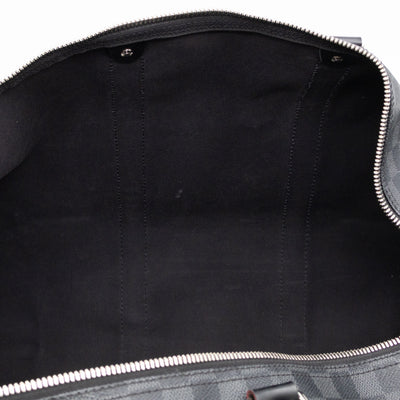 Keepall 55 Bandouliere Damier Graphite Rouge