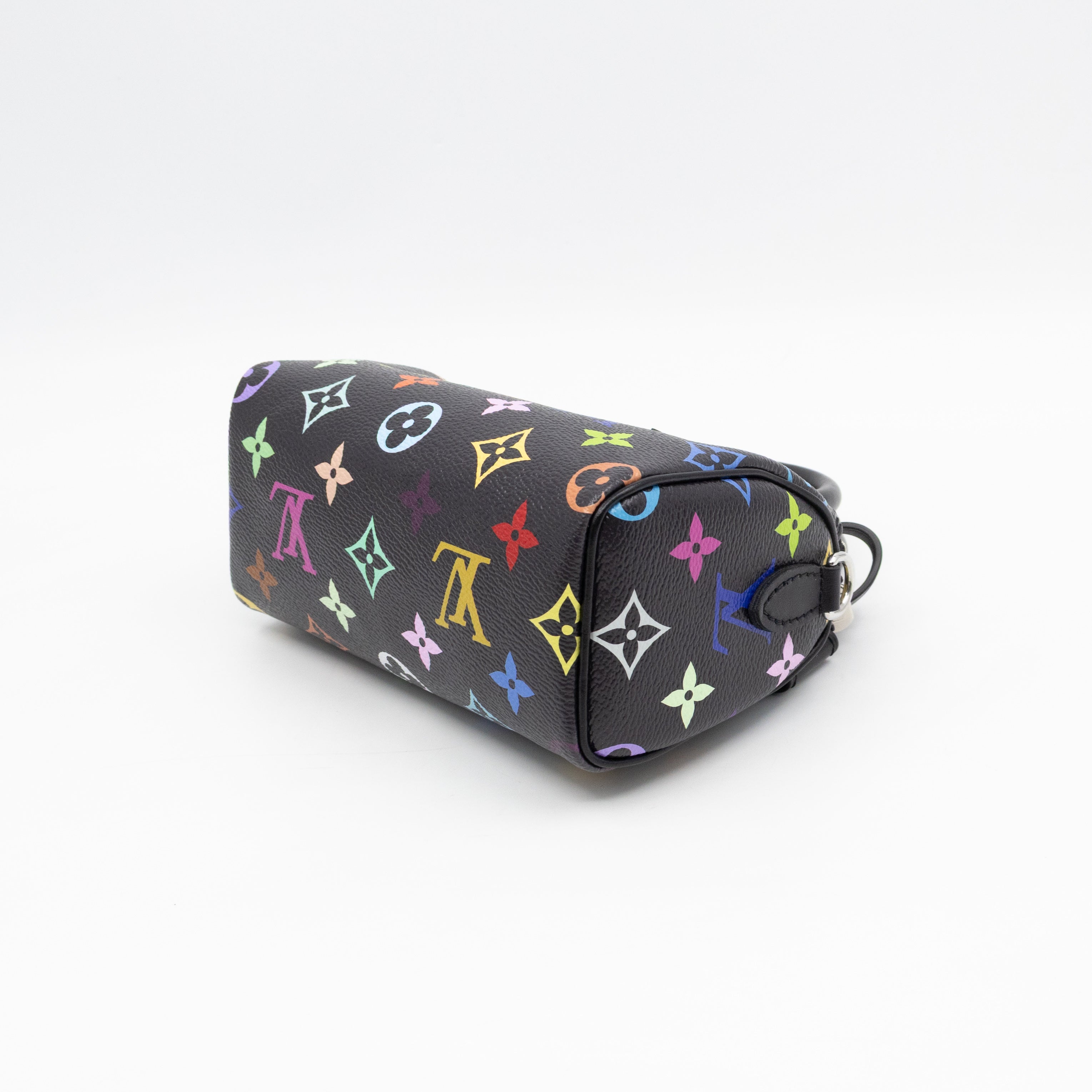 Nano Speedy LV x TM Black Multicolor leather
