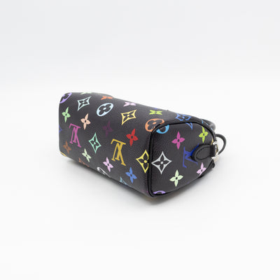 Nano Speedy LV x TM Black Multicolor leather