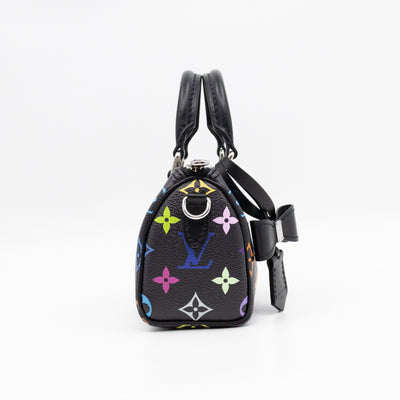 Nano Speedy LV x TM Black Multicolor leather