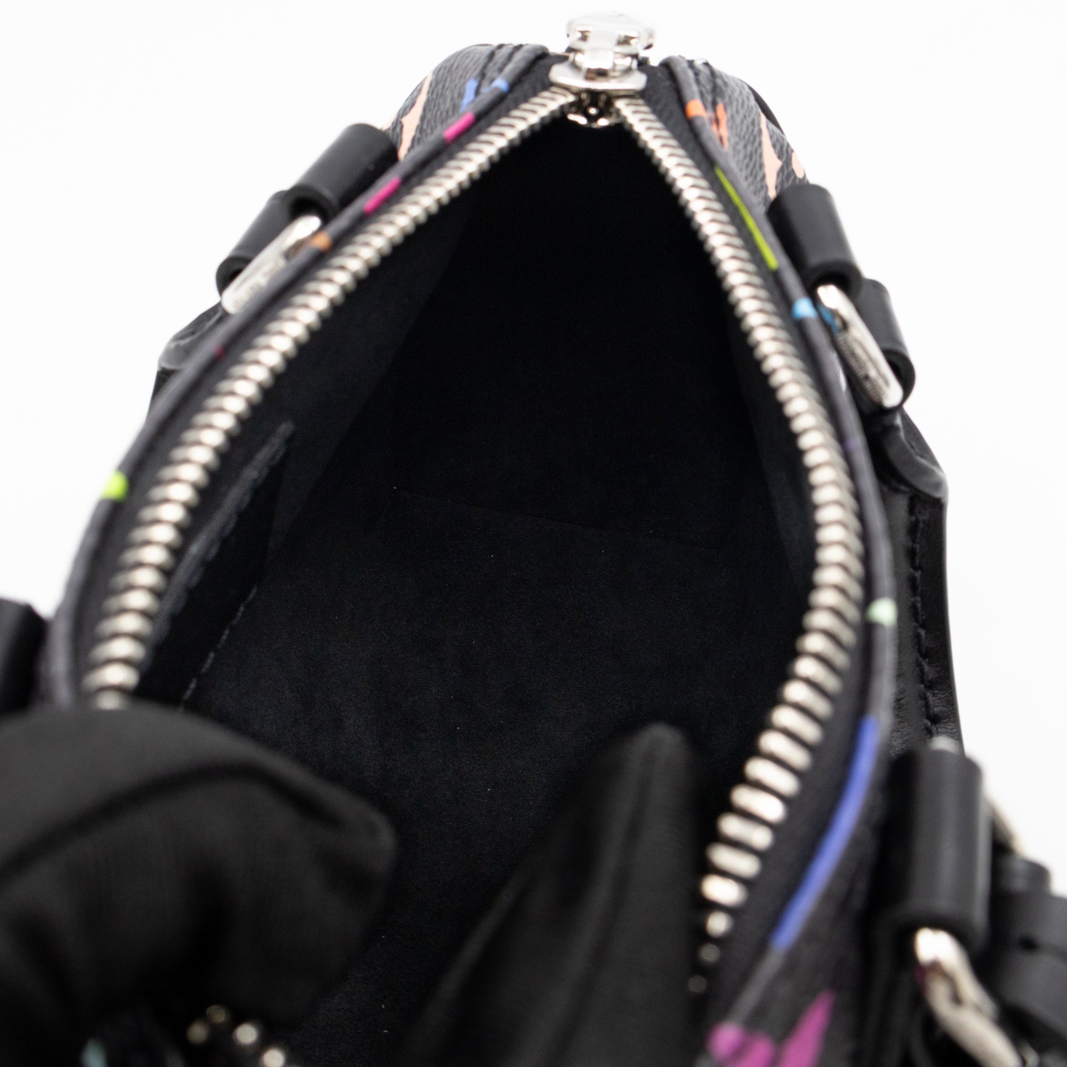 Nano Speedy LV x TM Black Multicolor leather