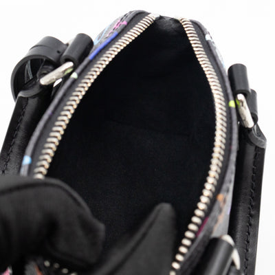 Nano Speedy LV x TM Black Multicolor leather