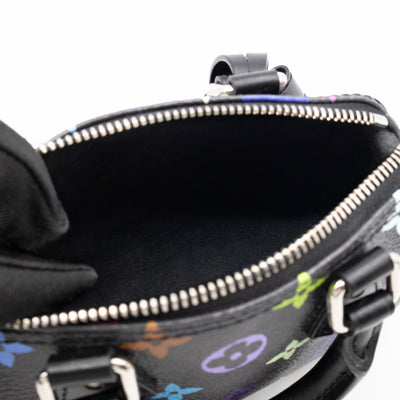 Nano Speedy LV x TM Black Multicolor leather