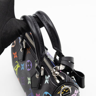 Nano Speedy LV x TM Black Multicolor leather