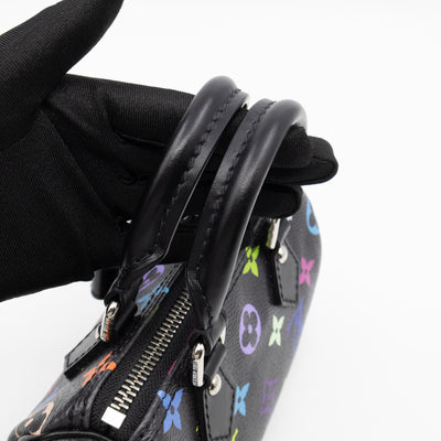 Nano Speedy LV x TM Black Multicolor leather