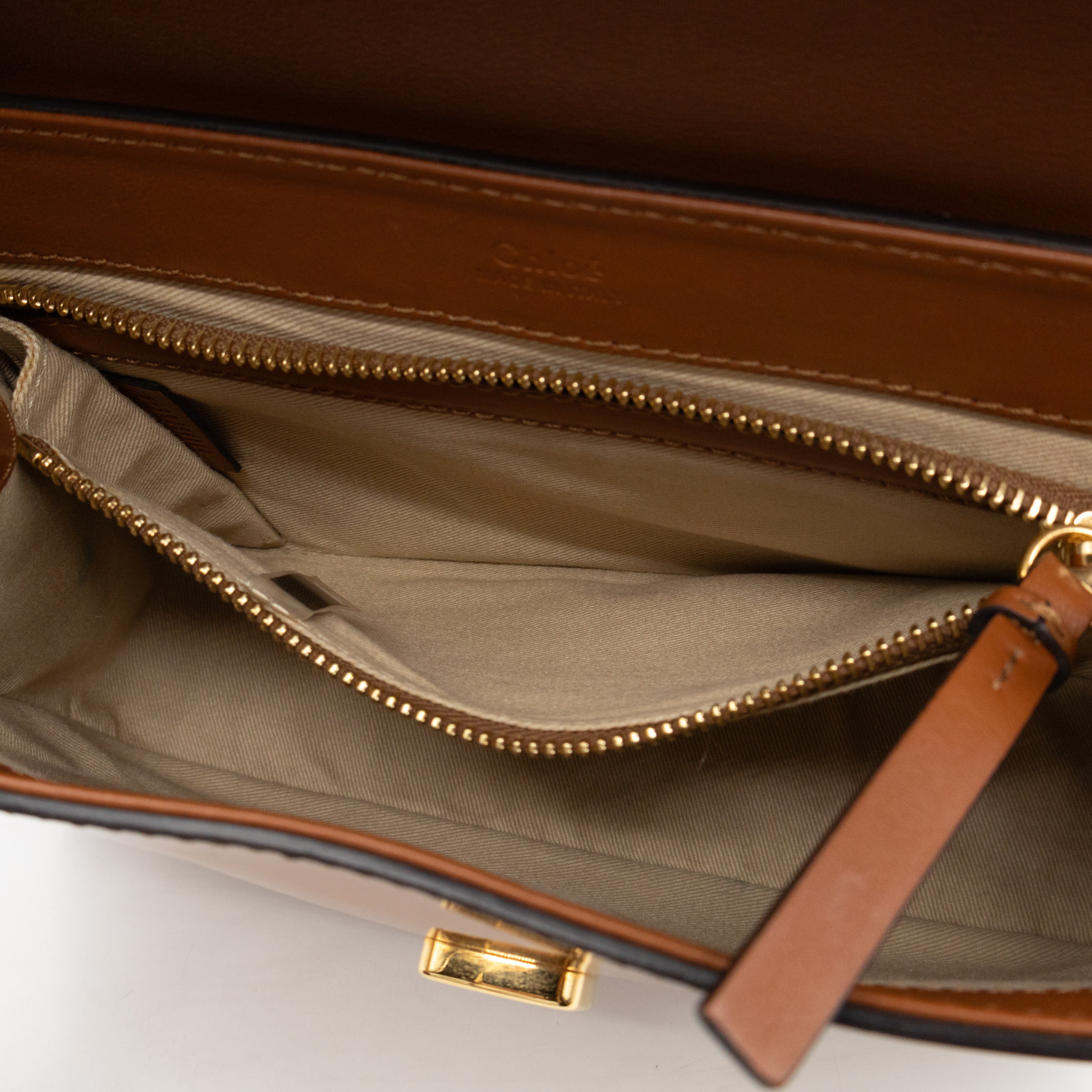 C Bag Small Brown Patent Leather