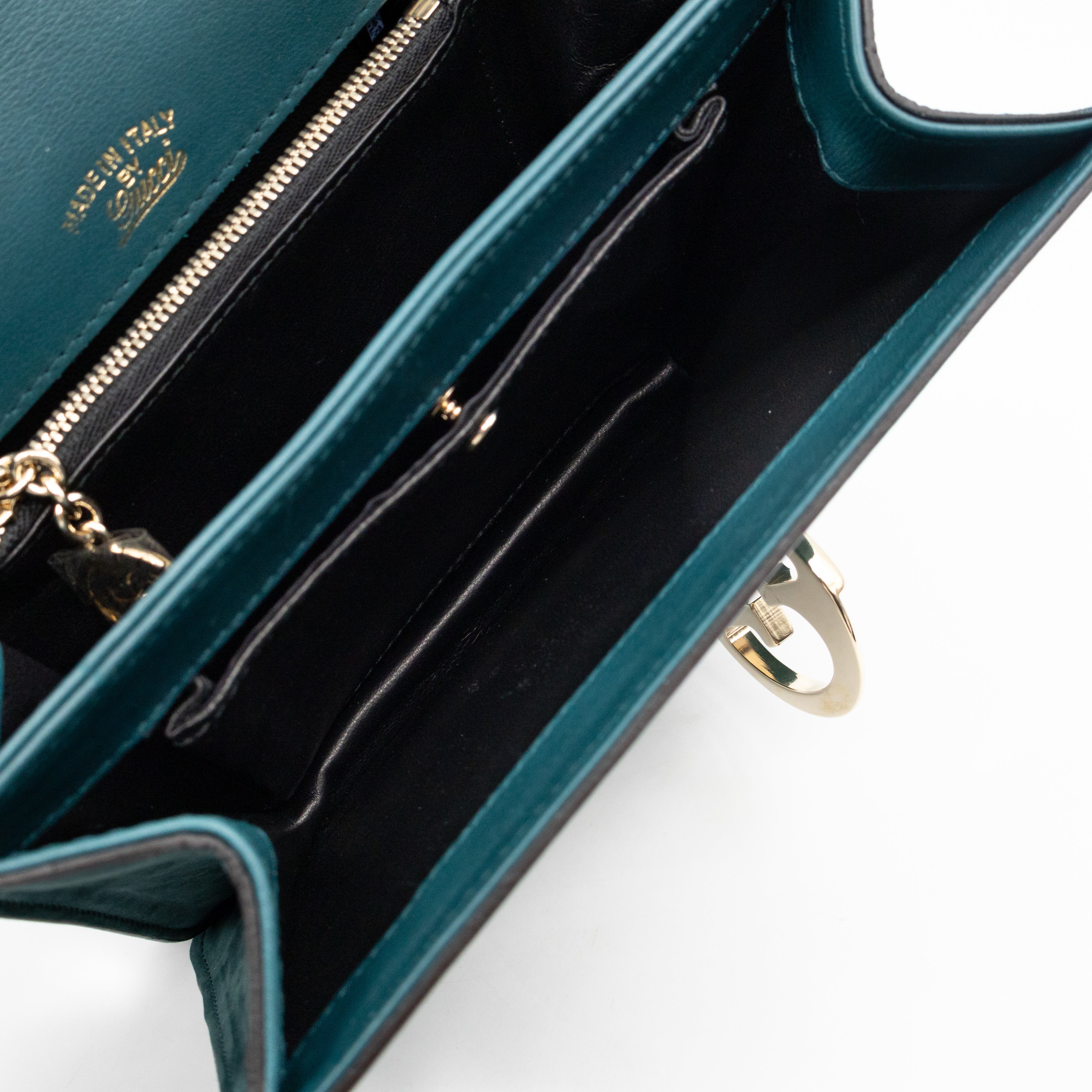 1973 Small Top Handle Bag Blue Nubuck