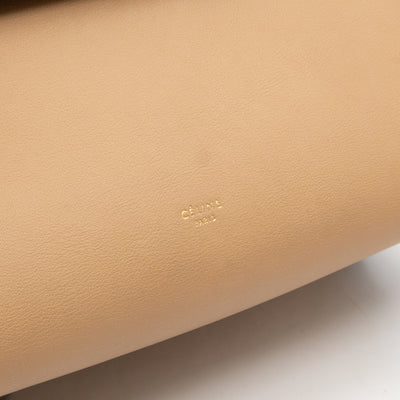 Mini Belt Bag Beige & Black Leather