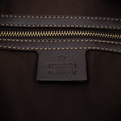 Indy Top Handle Tassels GG Supreme Canvas Brown Leather