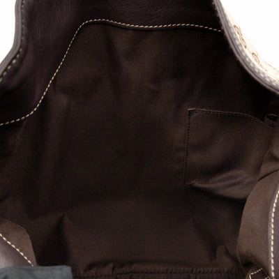 Indy Top Handle Tassels GG Supreme Canvas Brown Leather