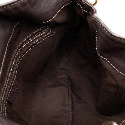 Indy Top Handle Tassels GG Supreme Canvas Brown Leather