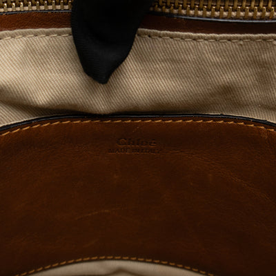 Lexa Medium Shoulder Bag Blue Suede Leather