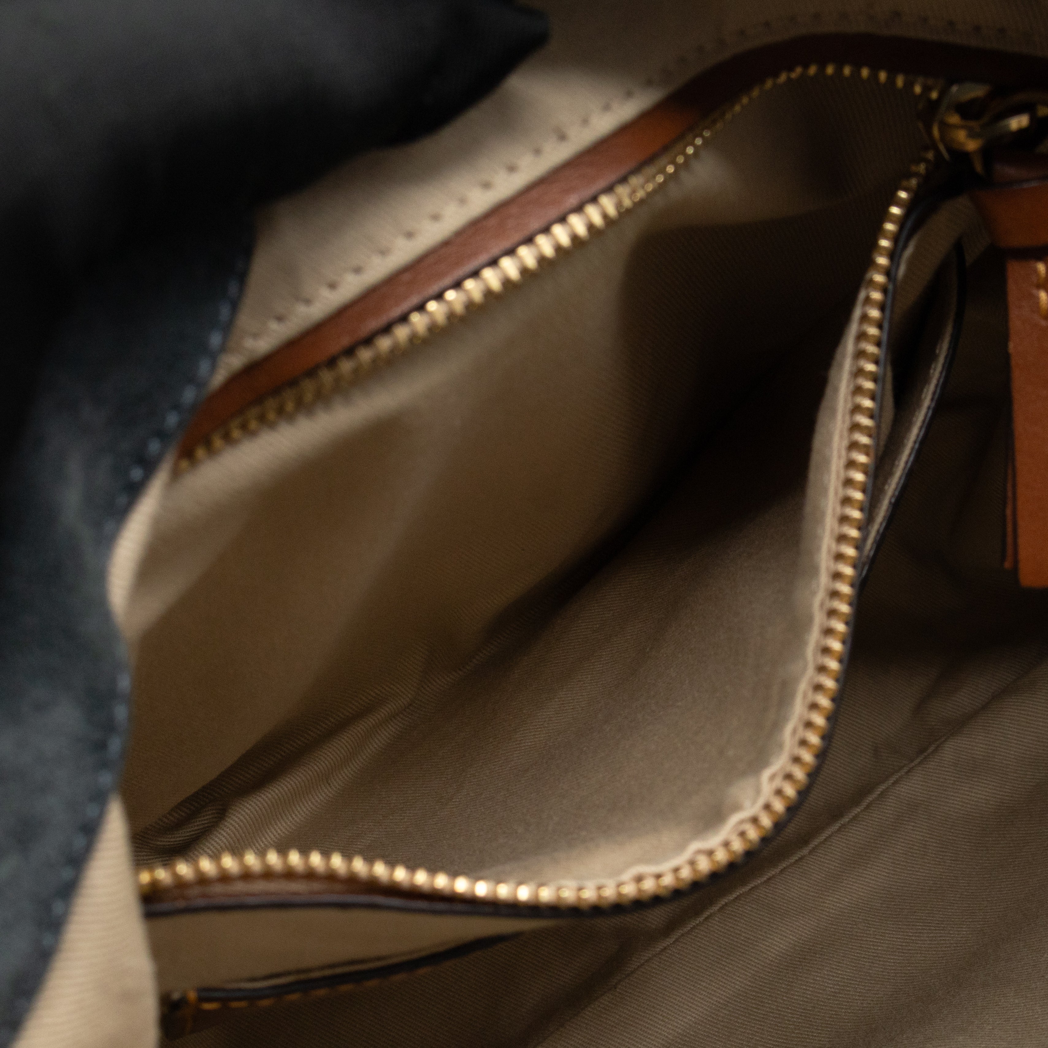 Lexa Medium Shoulder Bag Blue Suede Leather