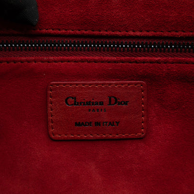 Dio(R)evolution Flap Bag Studded Red Leather