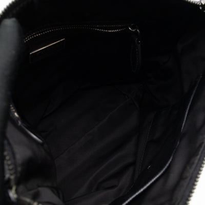 Ricamo Tote Floral Beaded Black Nylon