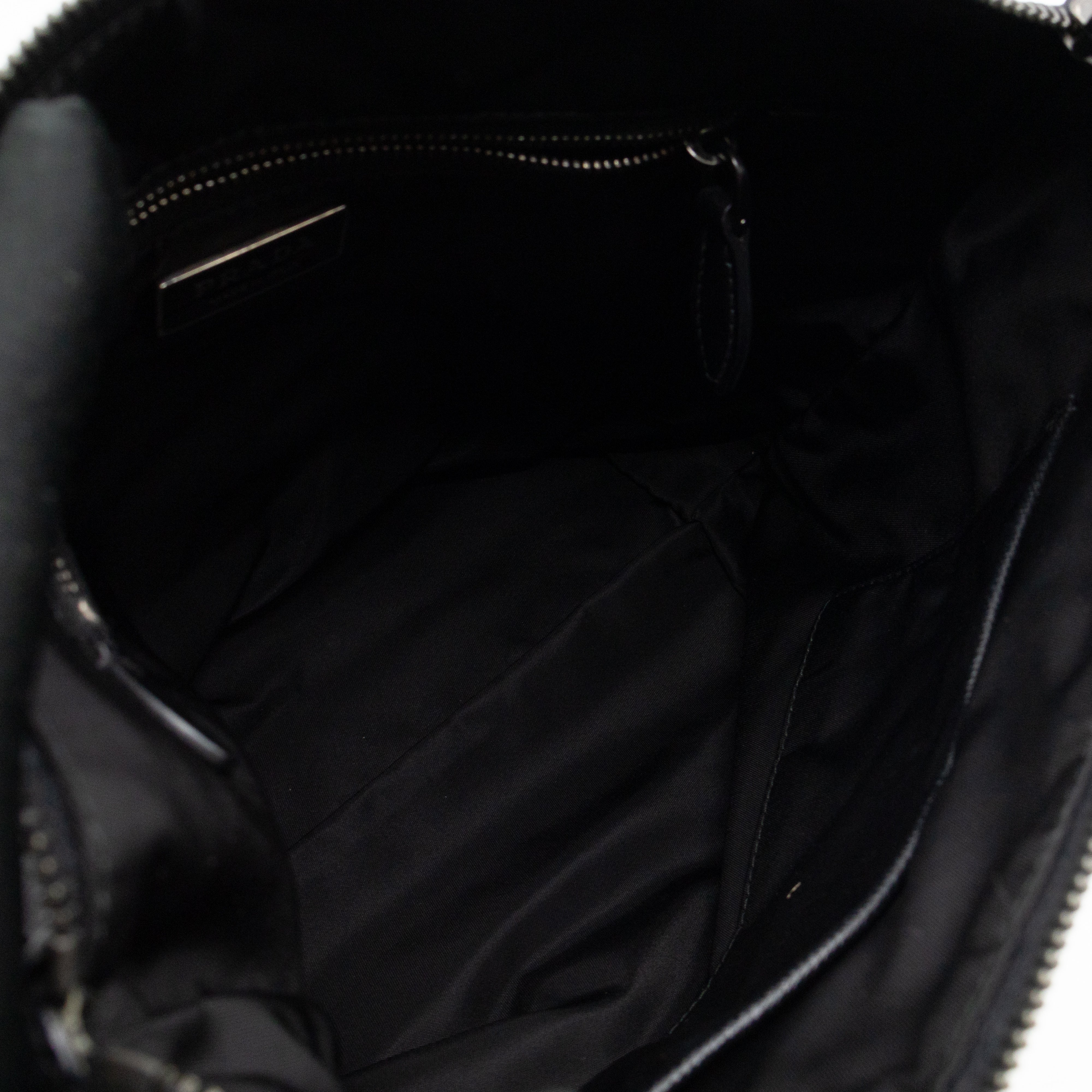 Ricamo Tote Floral Beaded Black Nylon