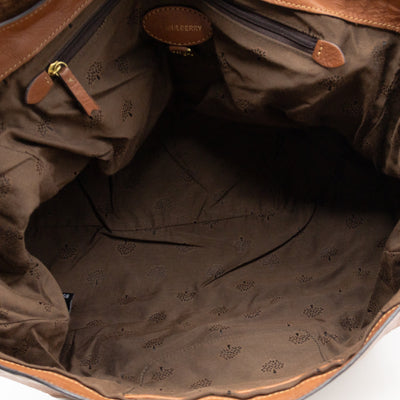 Oversized Alexa Brown Leather
